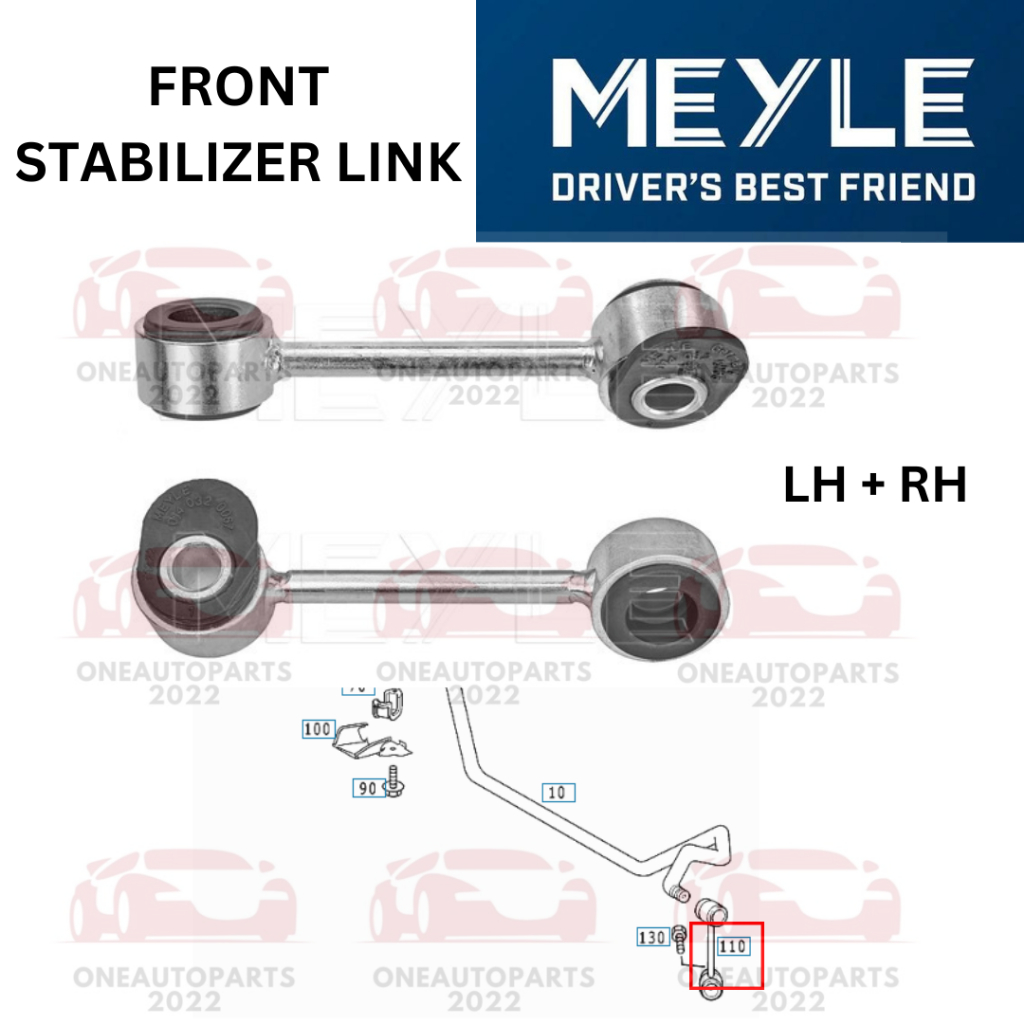MEYLE GERMANY FRONT STABILIZER LINK (LH + RH) MERCEDES BENZ W210 E200