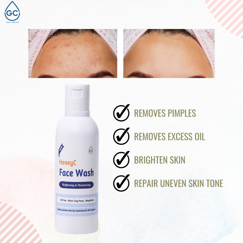 [ GC HoneyC FACE WASH ] Pimples Removing, Brightening & Moisturizing