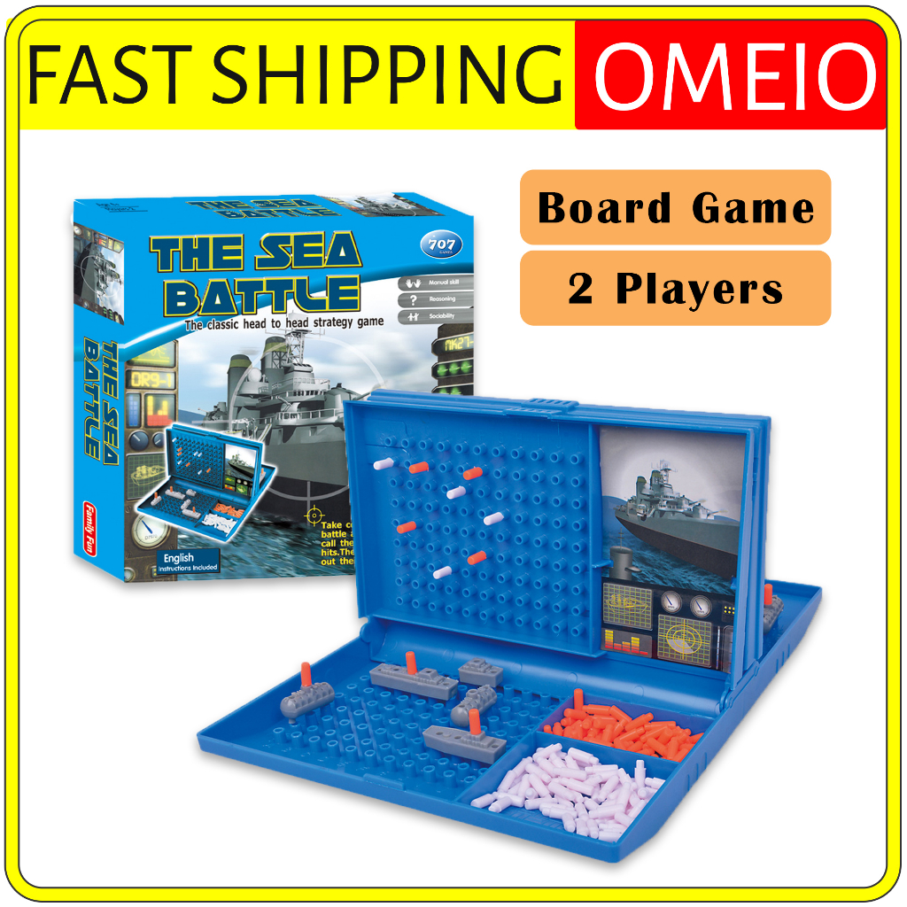 Battleships Sea Battle Traditional Cooperative Board Game Naval Chess ...