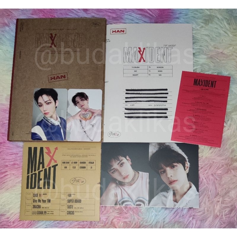 Ready Stock] Stray Kids MAXIDENT Limited Standard Paper Case Album