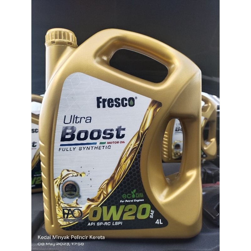 FRESCO Fully Synthetic PAO 0w20 (4L) | Shopee Malaysia