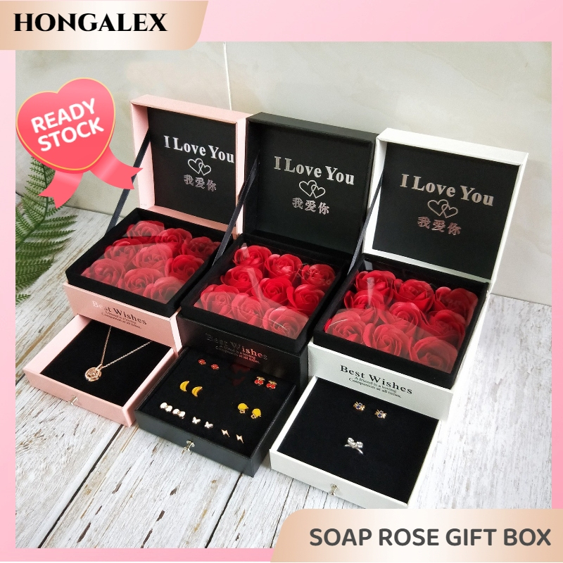 9 Rose Soap Gift Box/ Necklace Box/ Jewerly Box/Valentine's Day Gift