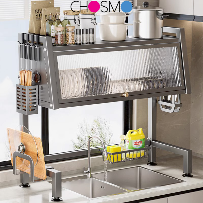 Rak Dapur Stainless Steel Cabinet Sink Dish Rack Rak Pinggan Sinki Dish ...