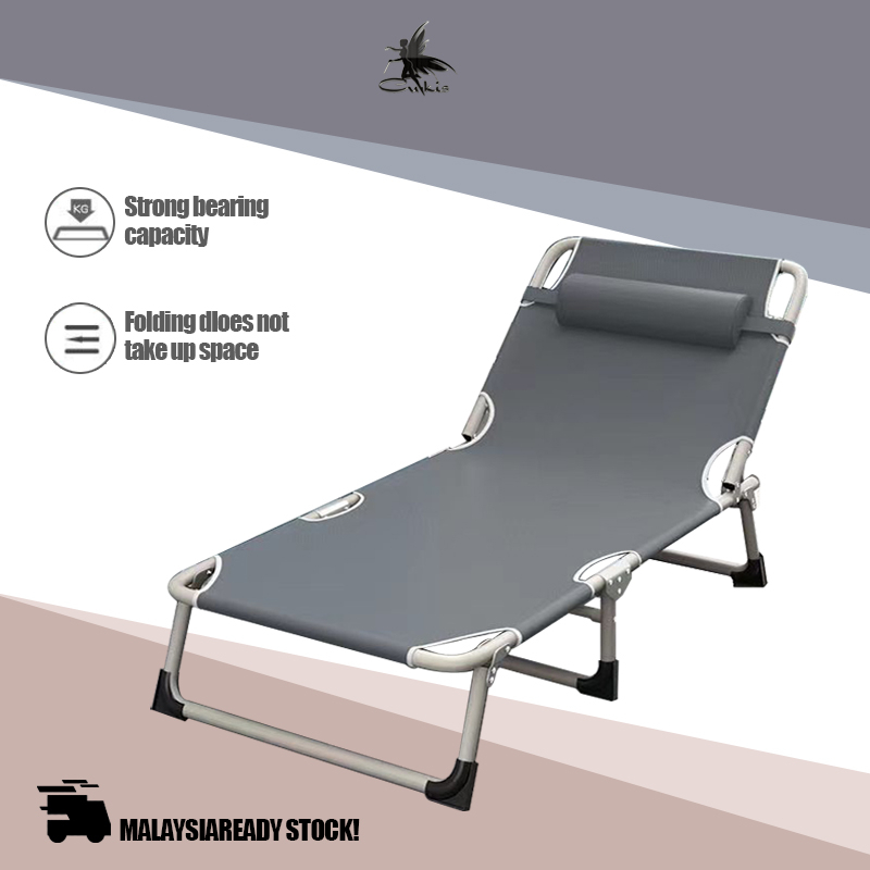 2023 New Folding Bed Chair Indoor Office Camping Outdoor Bed Lunch