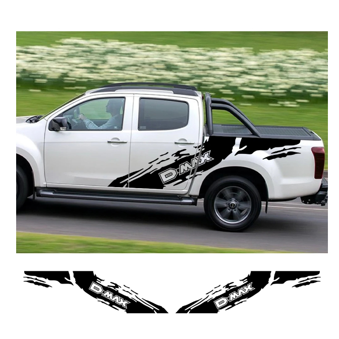 Pickup Stickers For Isuzu Dmax D Max Car Door Side Decals Truck ...