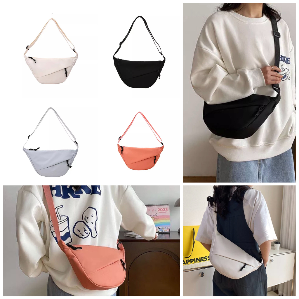 ZGEN01 Fashion Korean Ins Casual Nylon Bag Unisex Student Shoulder Bag ...