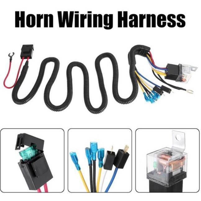 Universal 12V Horn Harness Cable for Blast Tone Horns Motorcycle and