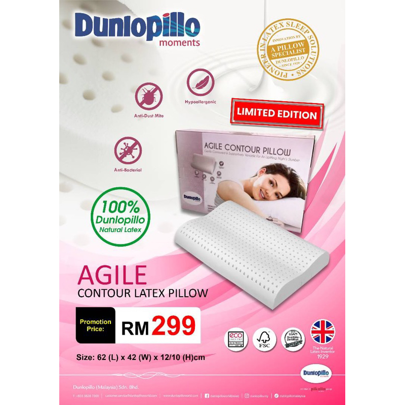 Dunlopillo contour hot sale