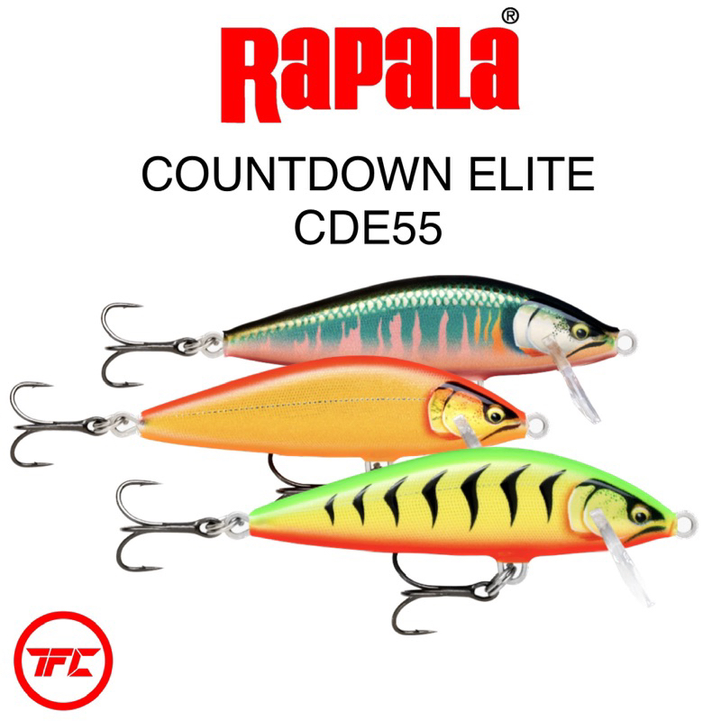 RAPALA Countdown Elite 55 CDE55 Lure Bait Sinking 5.5cm | Shopee Malaysia
