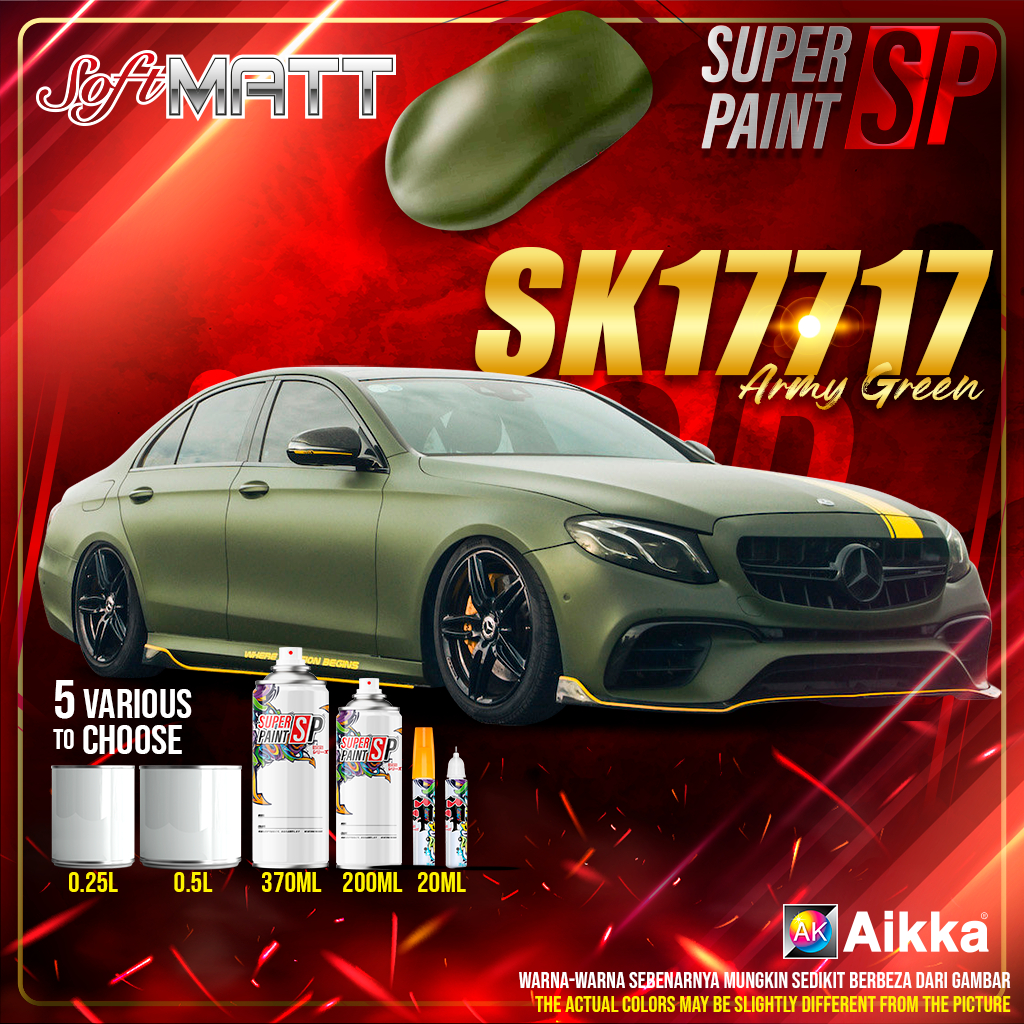 AIKKA SK17717 Army Green | Soft Matt Series | Automotive 2K Car Paint