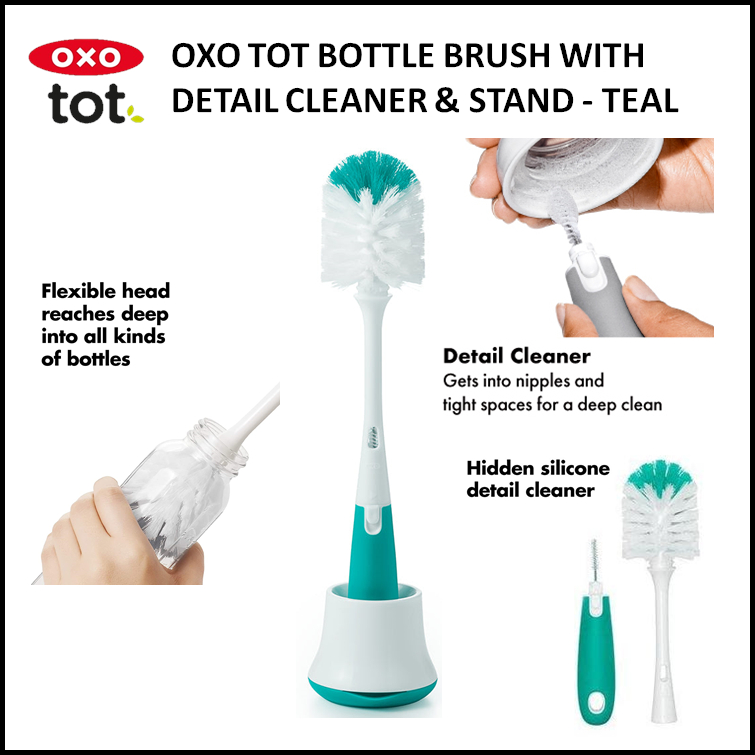 Oxo tot bottle brush with nipple cleaner hotsell