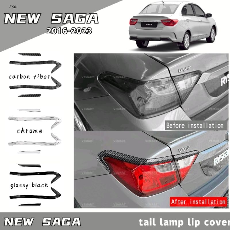 Vemart new saga vvt 2016-2023 tail lamp lip cover sportivo design mc1 ...