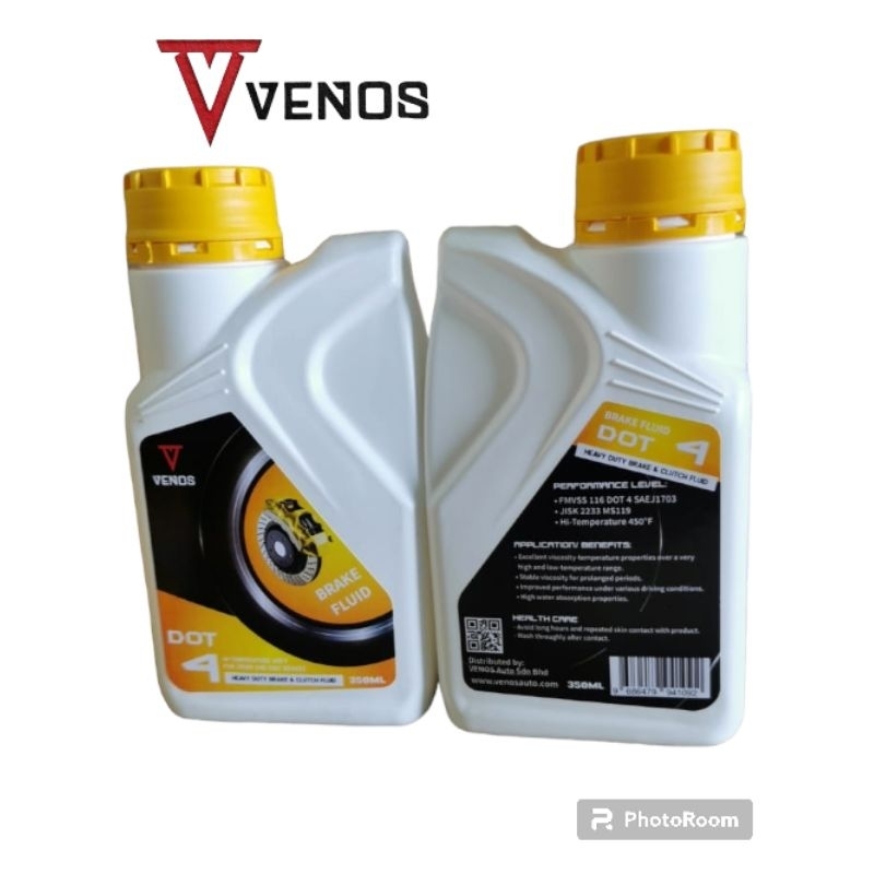 BRAKE FLUID DOT 4 400ML FUELGUARD, 350ML VENOS, 750ML VENOS | Shopee ...