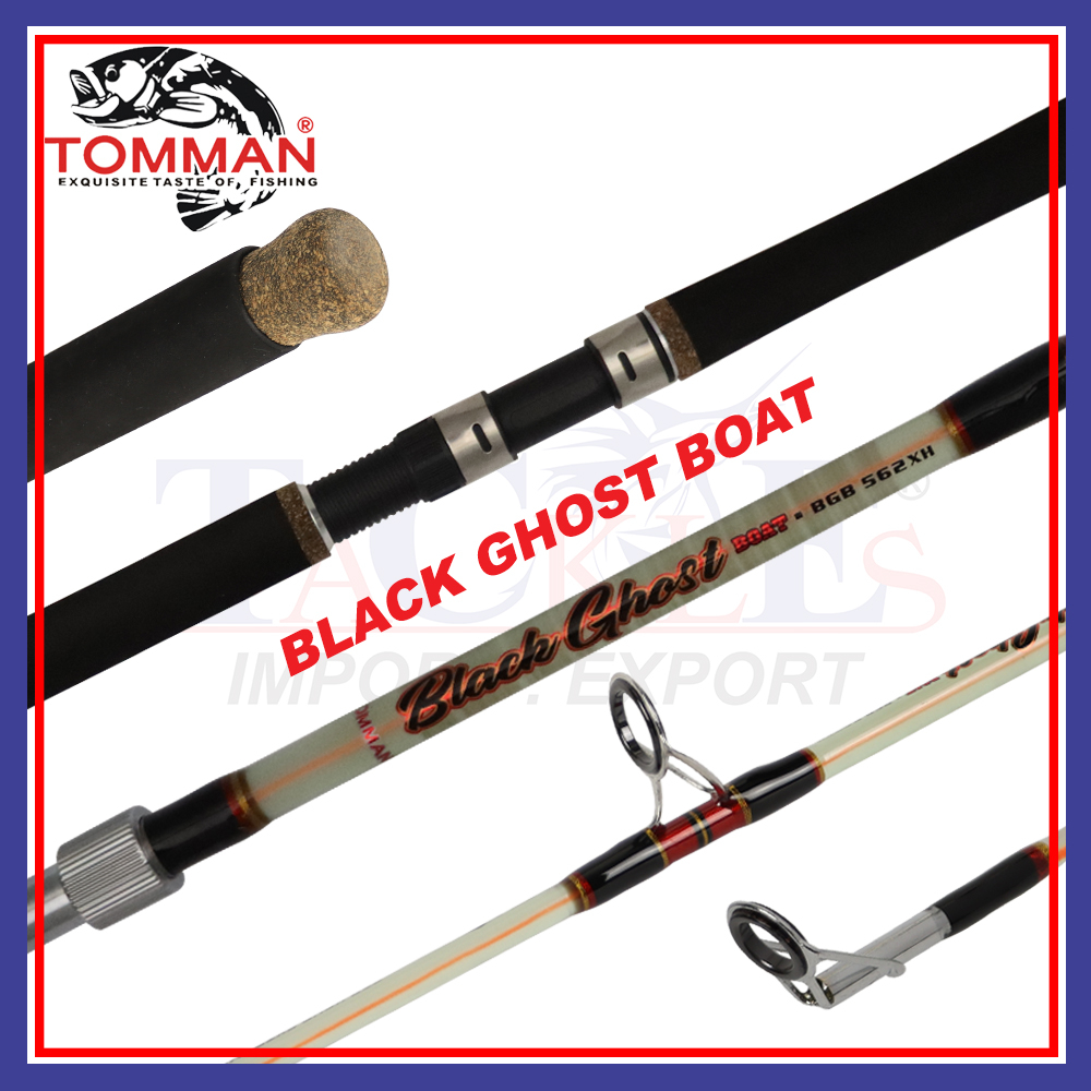 5'0ft-7ft) Tomman Black Ghost Boat Rod Bot Pancing (Maxdrag 12kg