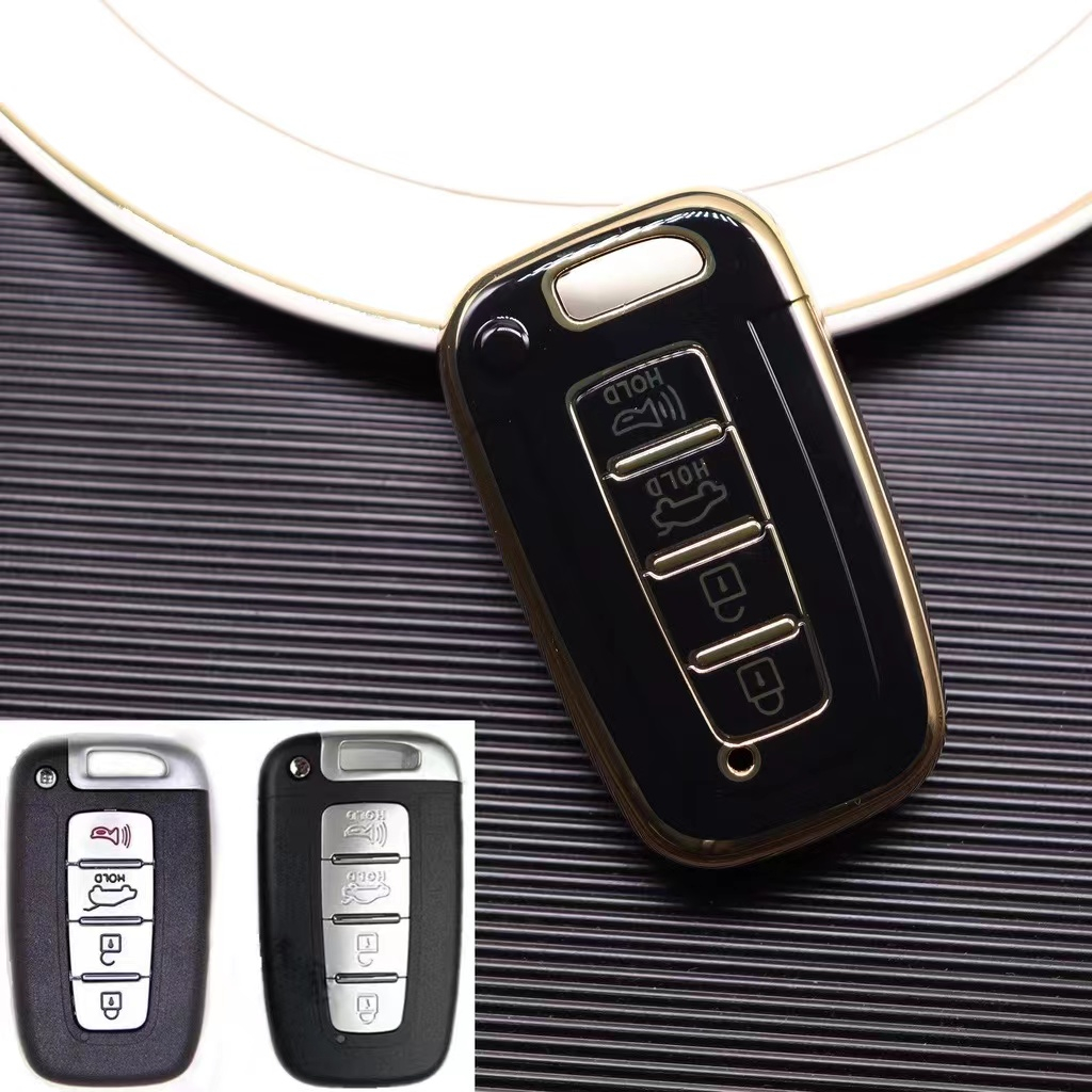 KIA Car Key Cover Chrome Reflection TPU Car Key Remote Casing Sarung ...