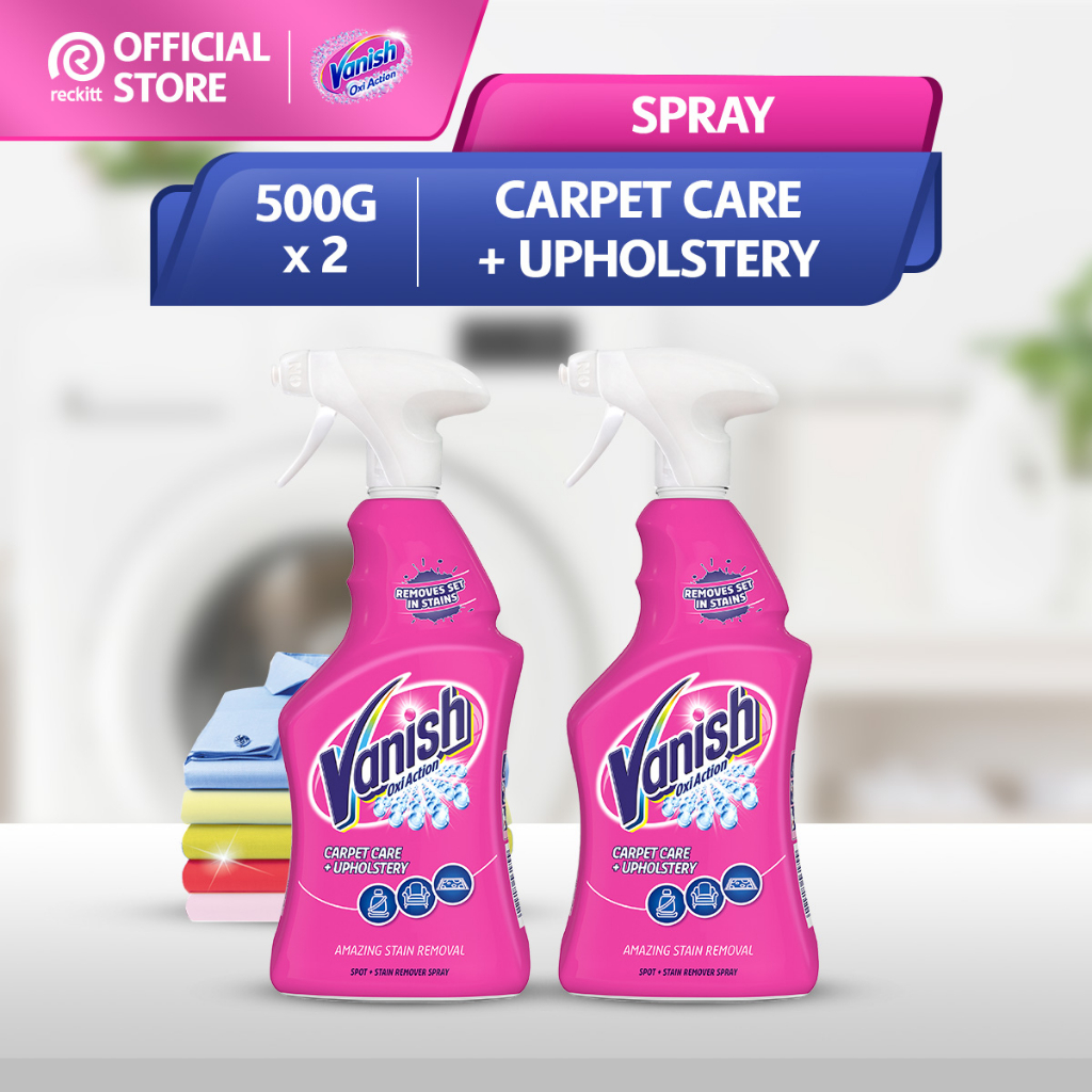 Vanish Carpet Cleaner + Upholstery, Oxi Action Stain Remover Spray