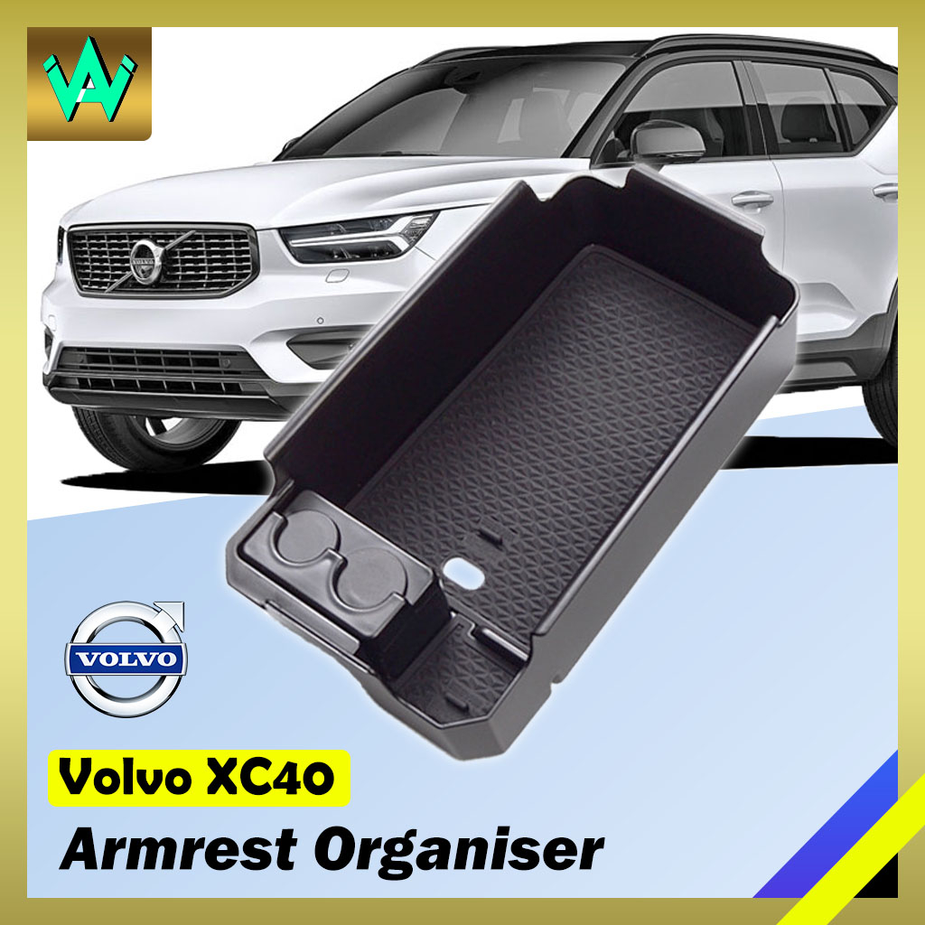 Volvo XC40 Armrest Storage Box Center Console Glove Tray Organizer Case