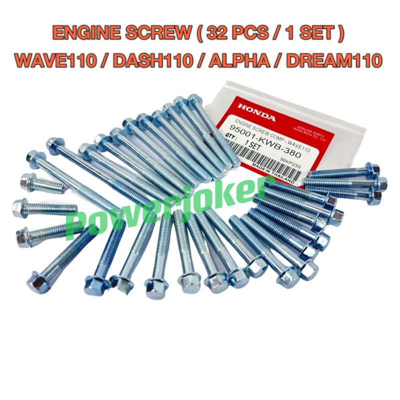 WAVE110/WAVE DASH 110/EX5 DREAM 110/ALPHA CX (32 PCS/1 SET) ENGINE ...