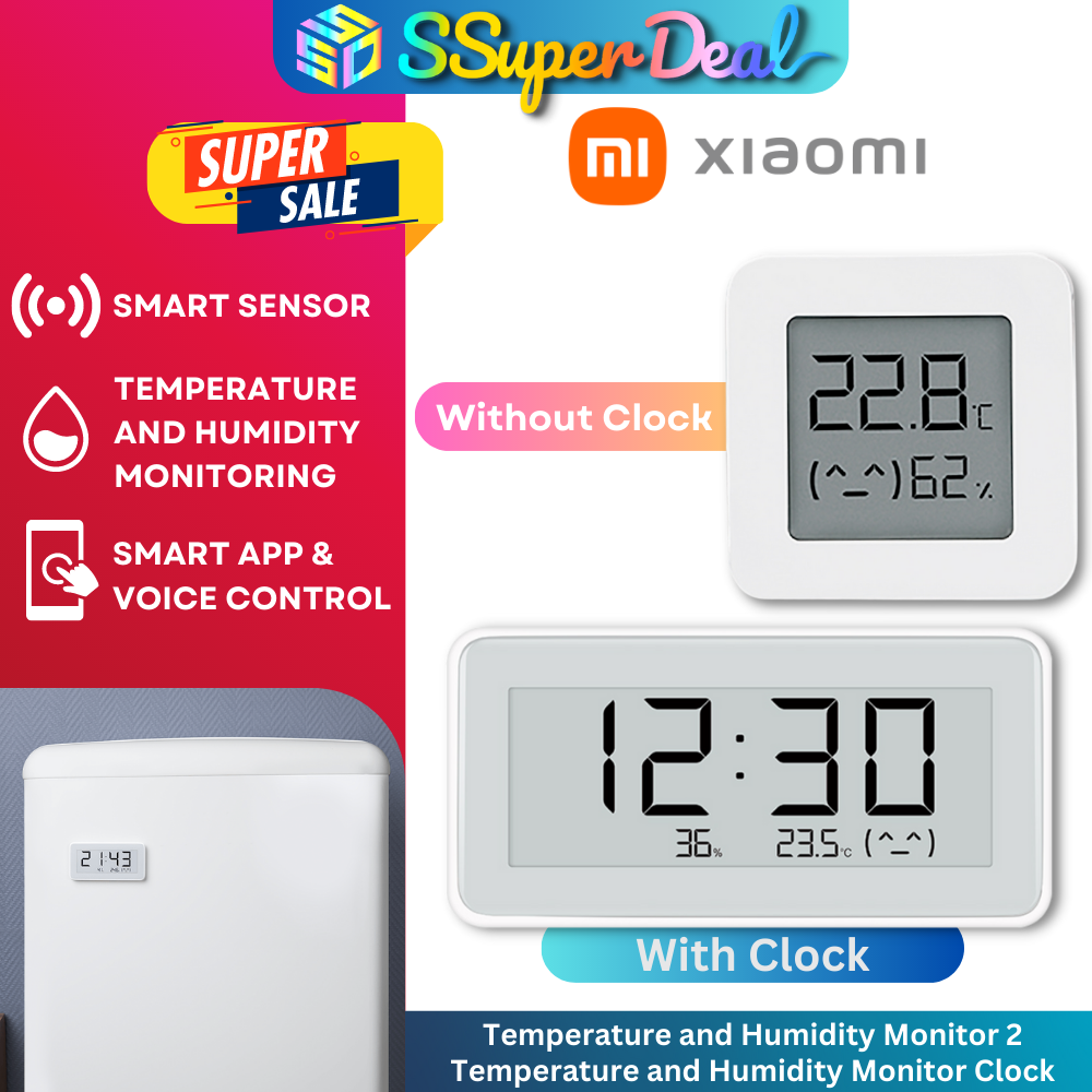 Xiaomi Mi Temperature And Humidity Monitor 2 White