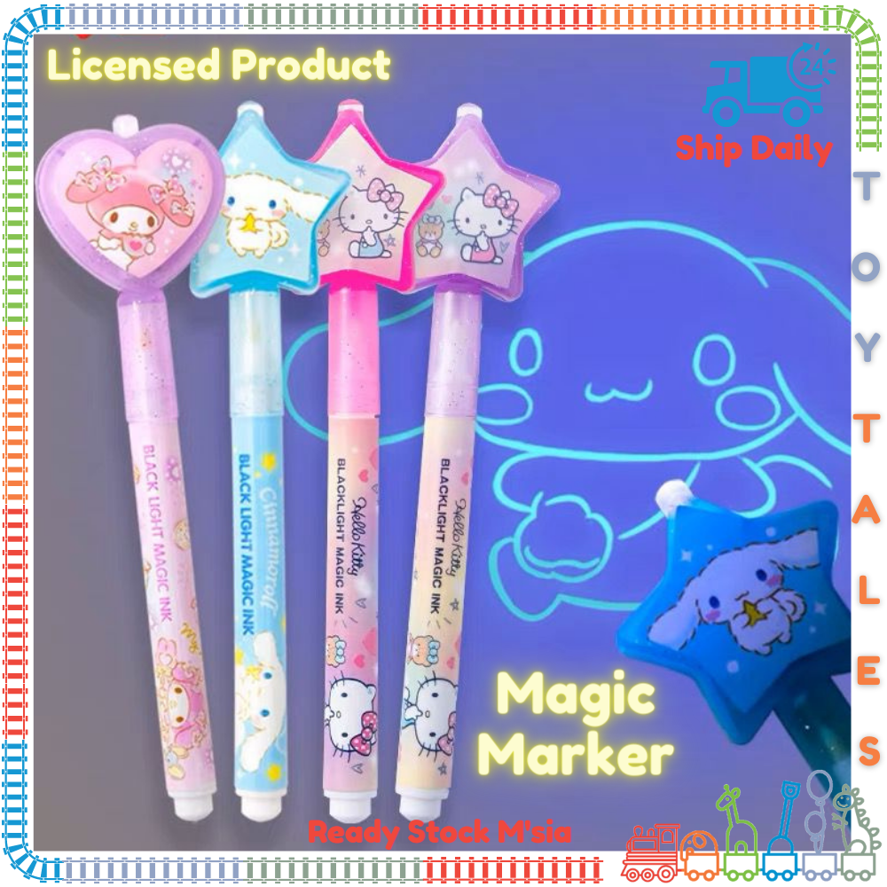 ToyTales 🍭 SANRIO STATIONERY INVISIBLE PEN with UV LIGHT 🍭 Cinnamoroll ...