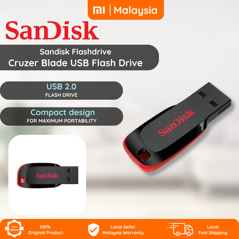 SanDisk Cruzer Blade USB Flash Drive Enjoy Ample Capacities And