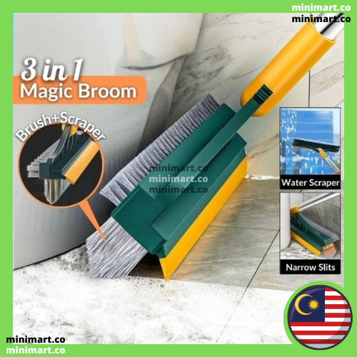 3in1 Magic Broom Penyapu Lantai Floor Cleaning Brush Gap Scrub