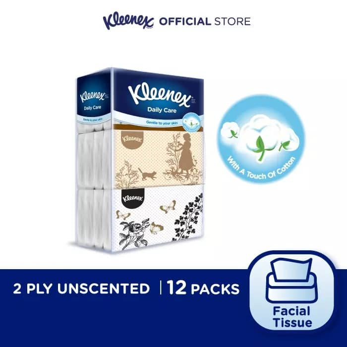 Kleenex Facial Tissue Soft Pack 2ply 50s x12packs Shopee Malaysia