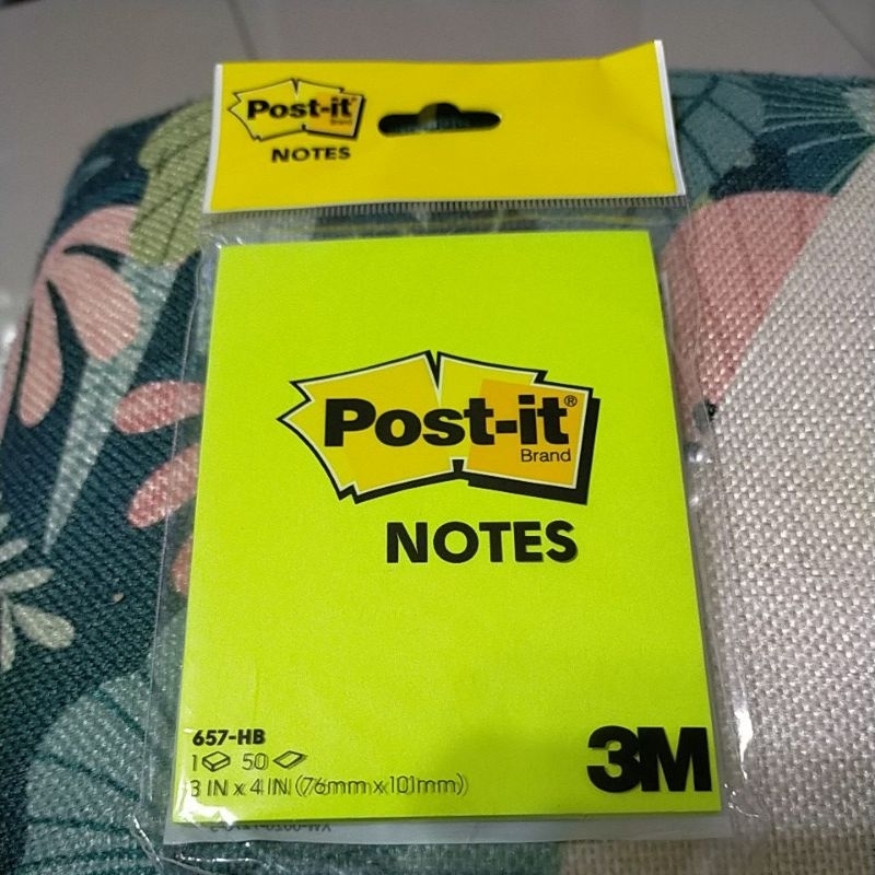 3M POST-IT NOTES NEON GREEN 657-HB | Shopee Malaysia