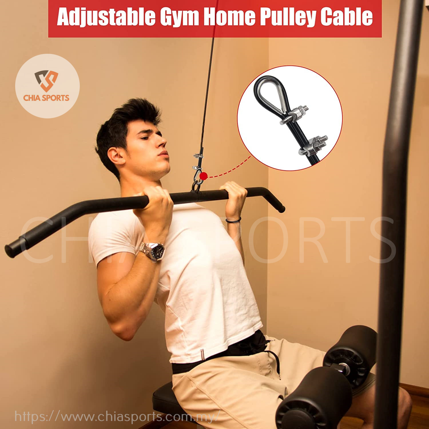 Câble De Gymnastique En Acier – 1m à 6m, Revêtement PU, Supporte 100 Kg, Pour Poulie DIY Et Home Gym
