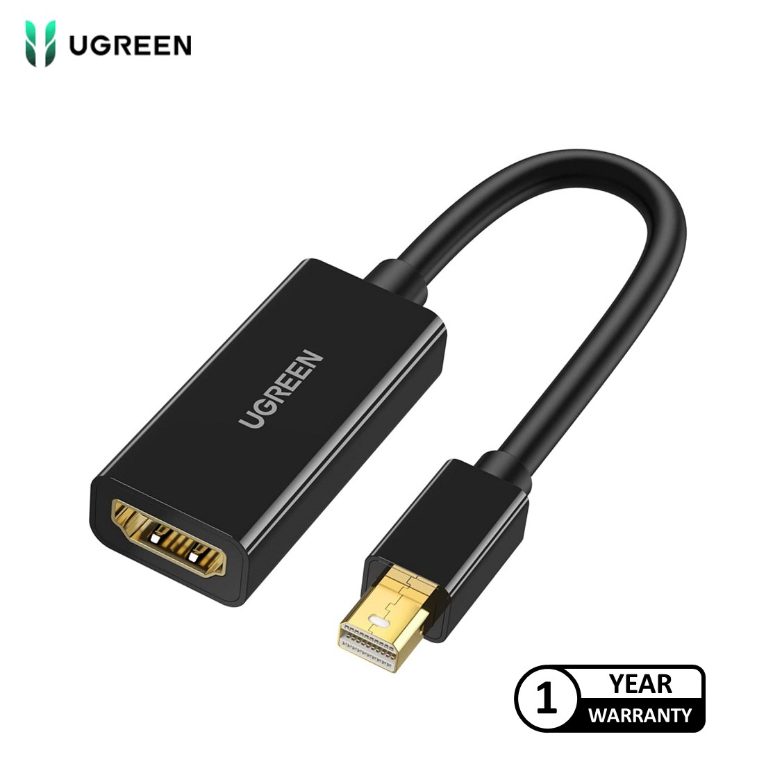 Ugreen Mini Dp To Hdmi Converter K Black White Shopee Malaysia