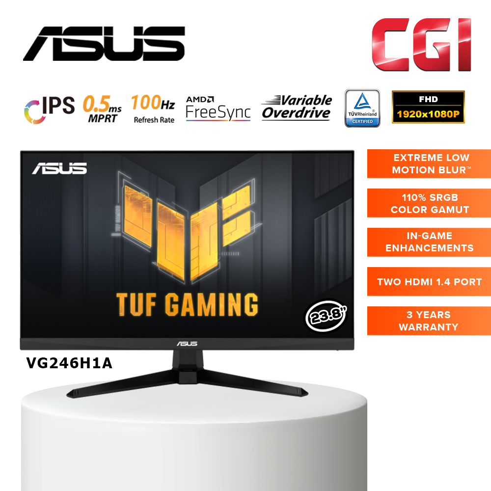 Asus Tuf Gaming Vg H A Ips Hz Ms Fhd Freesync Gaming Monitor Shopee Malaysia