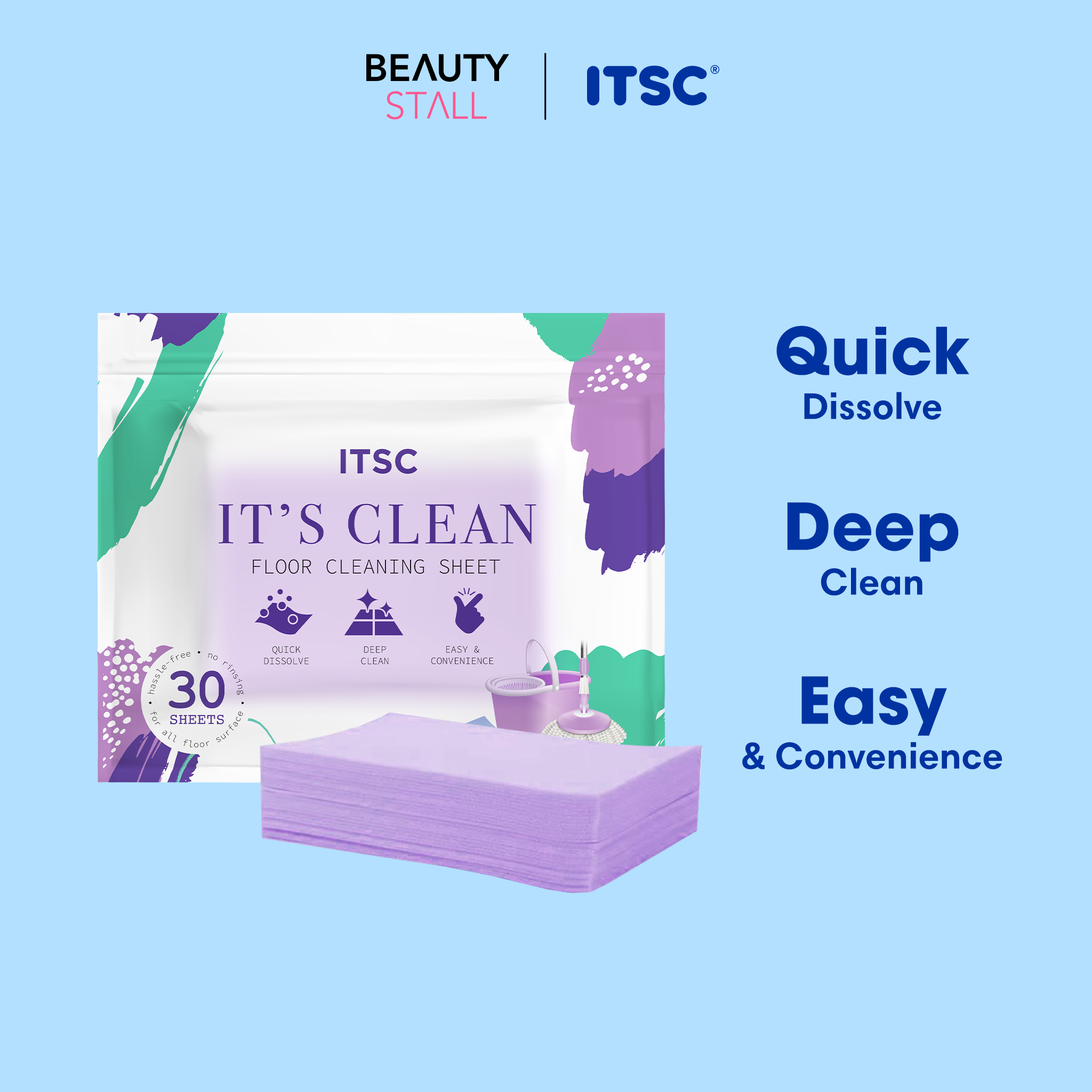 IT'S CLEAN Color Catcher Sheet 30s - BEAUTYSTALL