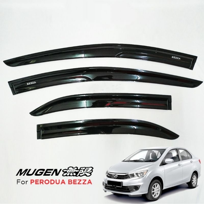 Perodua Bezza Mugen door visor/Local Tebal 4inch | Shopee Malaysia