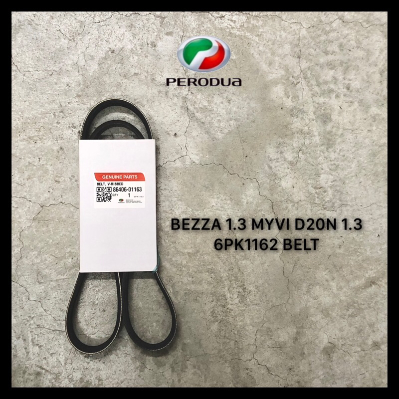 9004A-63R01 PERODUA BEZZA 1.3 MYVI NEW D20N 1.3 6PK1162 FAN BELT ...