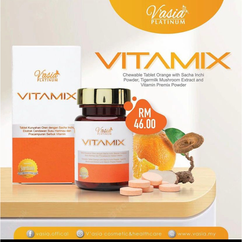 V'Asia VITAMIX CHEWABLE TABLET (30BIJI) | Shopee Malaysia