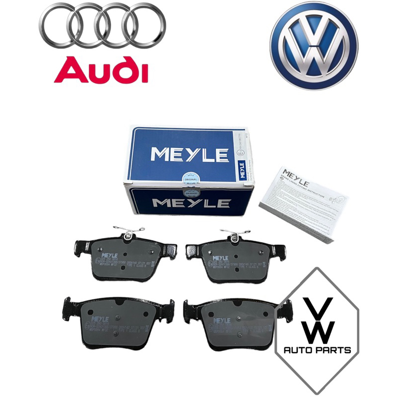 ( 100% MEYLE ) REAR DISC BRAKE PAD VOLKSWAGEN GOLF MK7 PASSAT SEDAN B8 ...