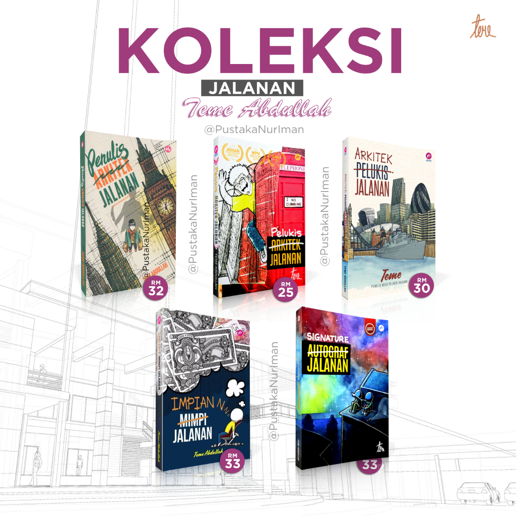 [ORIGINAL] KOLEKSI SIRI JALANAN (5 BUKU) TEME ABDULLAH : (PENULIS ...