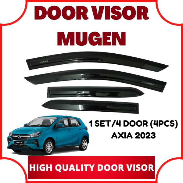 PERODUA AXIA 2023 MUGEN DOOR VISOR AIR PRESS WINDOW VISOR (1SET ...