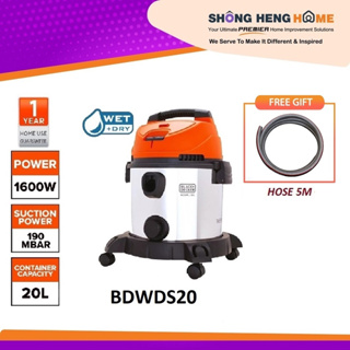 Black+Decker BDWD20-B1 Wet & Dry Vacuum Cleaner