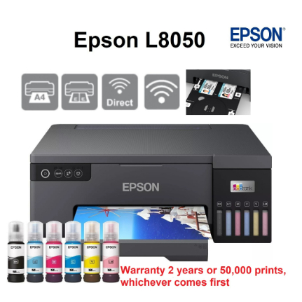 Epson L8050 Photo Ink Tank Printer With Original EPSON INK 057 -Epson ...