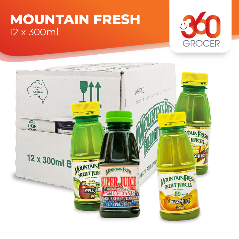 [CLEARANCE STOCK] MOUNTAIN FRESH FRUIT JUICE 12 x 300ML Shopee