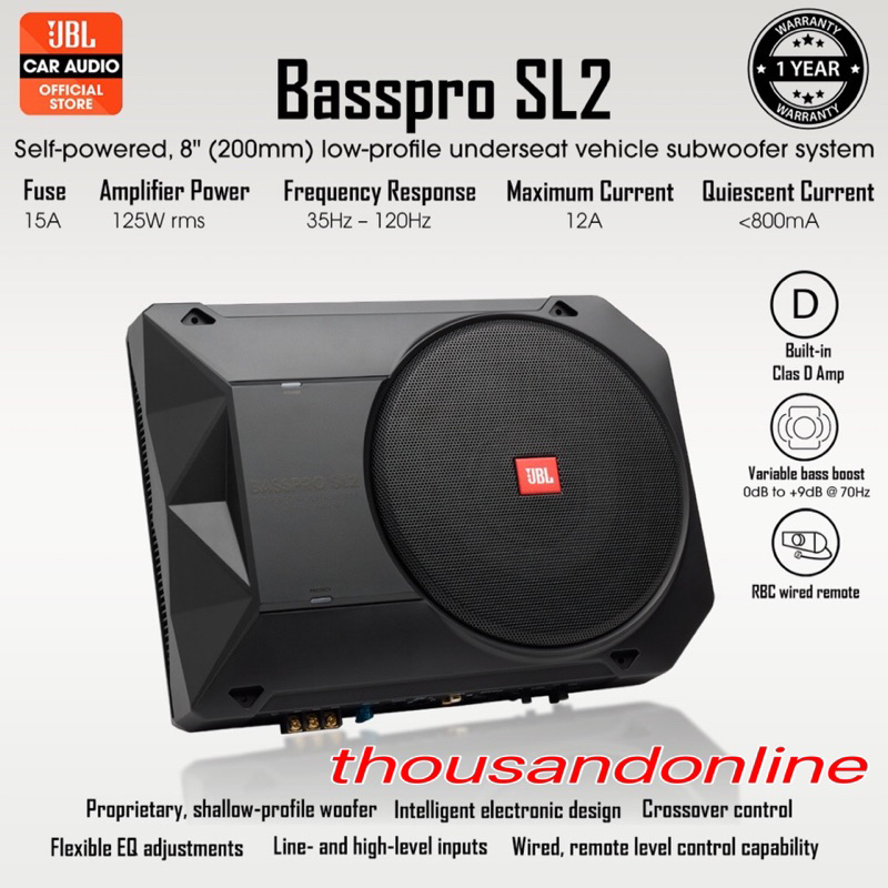 Jbl best sale compact subwoofer