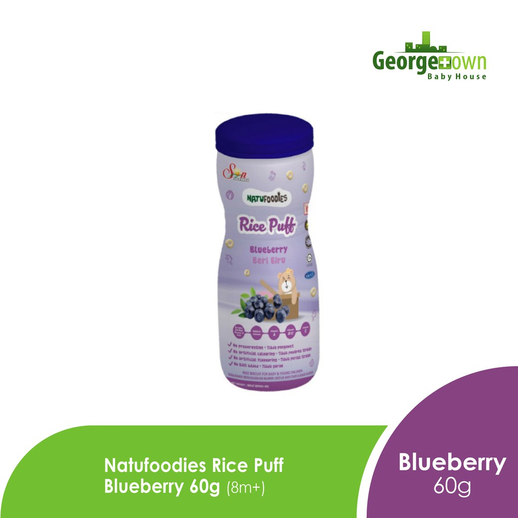 NATUFOODIES RICE PUFF BLUEBERRY 60G (Y Dept) | Shopee Malaysia