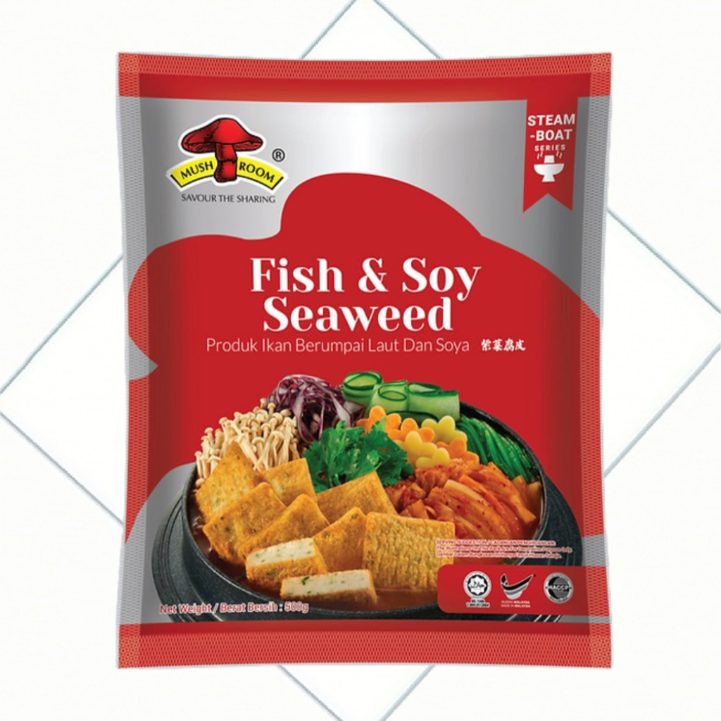 MUSHROOM SEAWEED FISH & SOY (500G ) 蘑菇牌紫菜腐皮 | Shopee Malaysia
