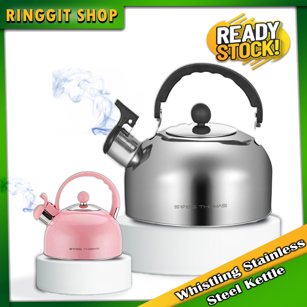 Ringgit Shop Whistling Stainless Steel Modern Dome Teapot Tea Kettle ...