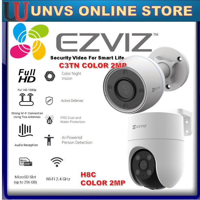 Ezviz C4W - 2 Megapixel IP67 WIFI IP Video Dome Camera