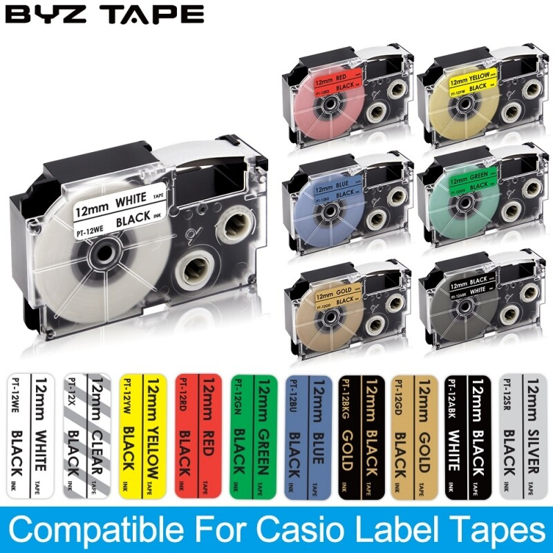 BYZ TAPE Printer ribbon XR9WE XR12WE XR6WE XR12WE Compatible for