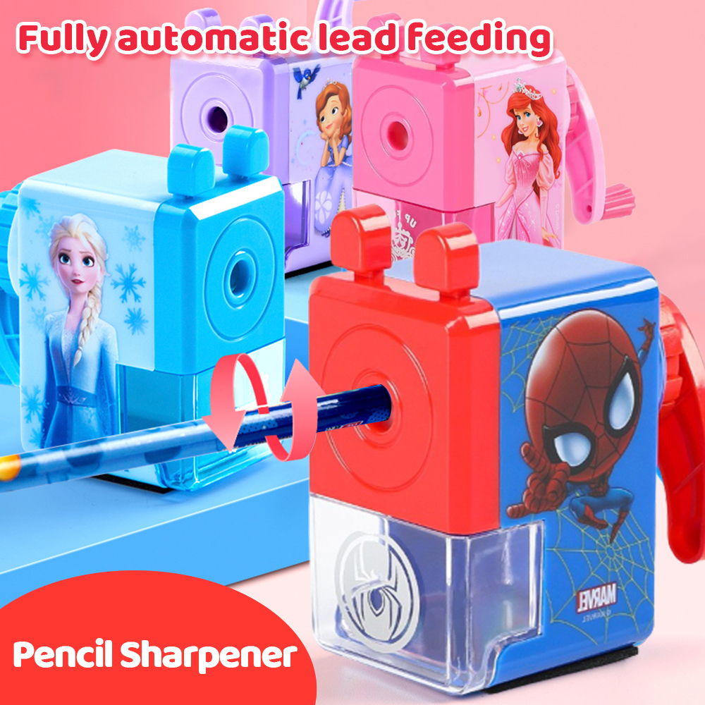 Pencil Sharpener Automatic Pen Sharpener Hand Crank Pengasah pensil ...