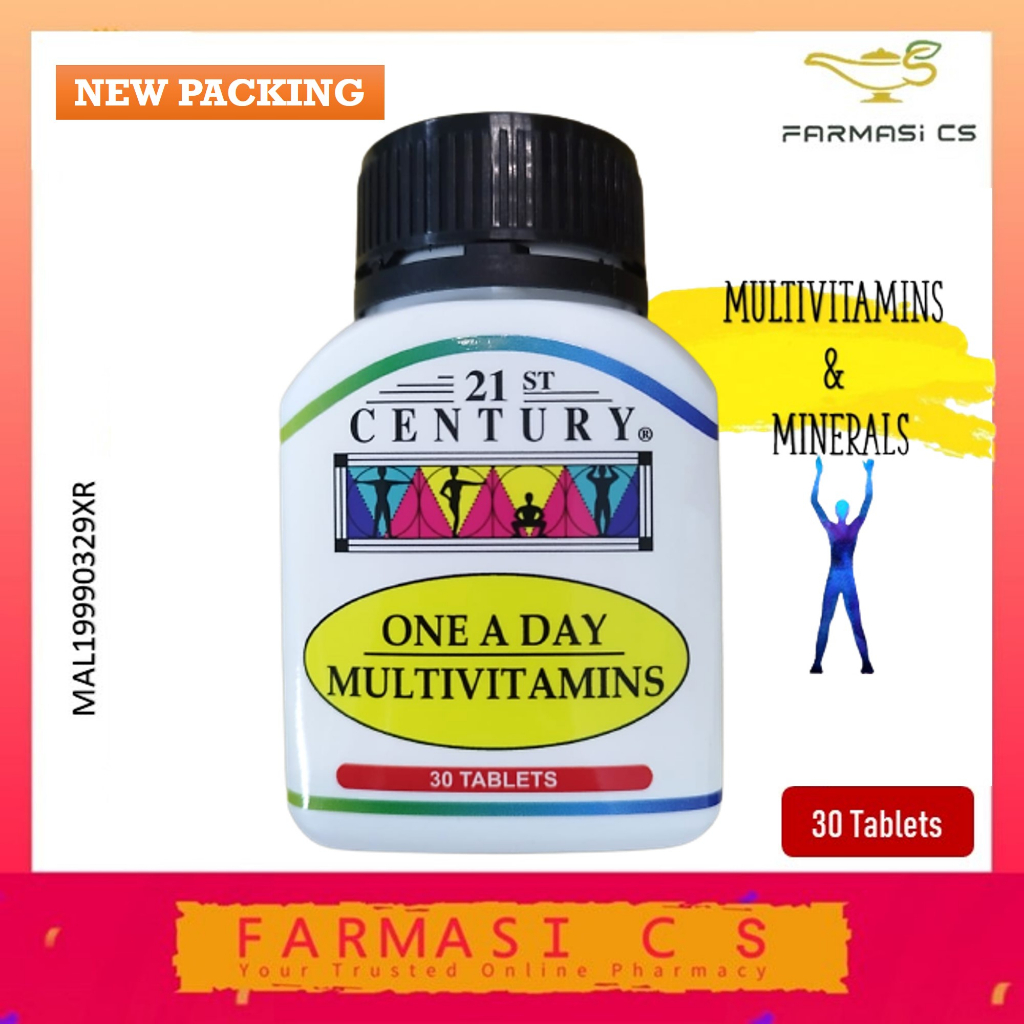 21st Century One A Day Multivitamin 30 Tablets EXP:06/2027 ...