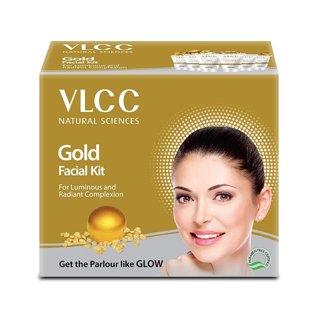 Facial Gold Kit - VLCC (10g x 6) | Shopee Malaysia